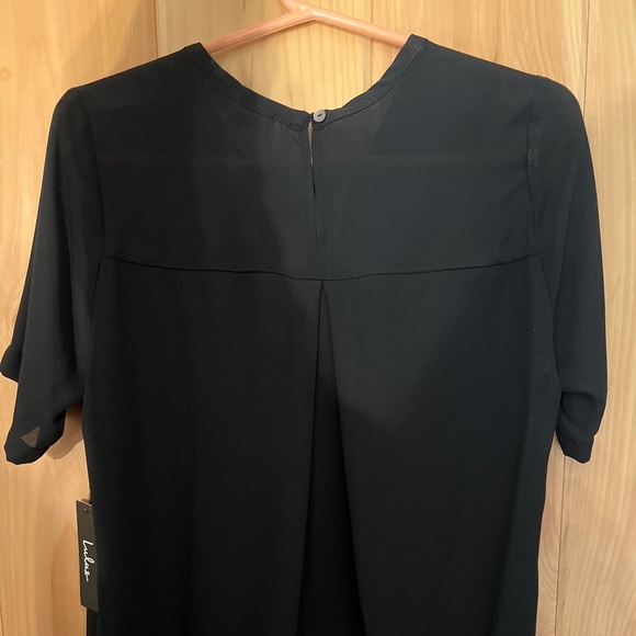 Lulus Simply Sophisticated Black Top - Size S - NWT - Picture 7 of 9